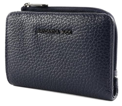 Mandarina Duck Mellow skórzany portfel akcesoria podróżne damskie portfele jeden rozmiar, Niebieska sukienka, Taglia Unica