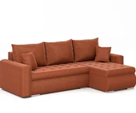 Sofy i kanapy - Narożnik Luis L - narożnik w kształcie litery L, sofa rozkładana, z funkcją spania, pojemnik, poduszki i pikowanie, meble tapicerowane, PRAWY Neve 52 - miniaturka - grafika 1