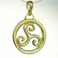 Wisiorki - Sotis Triskel Ag925 + Au 24kar, 4,7g - miniaturka - grafika 1