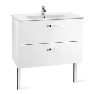 Roca Zestaw łazienkowy 70 cm (umywalka+szafka) biały z szufladami Victoria Basic (A855853806) - Szafki łazienkowe - miniaturka - grafika 2