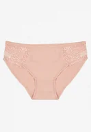 Majtki damskie - Różowe Bawełniane Majtki Figi o Klasycznym Fasonie Venalice - miniaturka - grafika 1