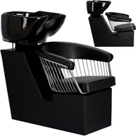 Myjki fryzjerskie - Myjnia myjka fryzjerska barberska do salonu fryzjerskiego barberskiego ruchoma misa ceramiczna armatura bateria słuchawka - miniaturka - grafika 1