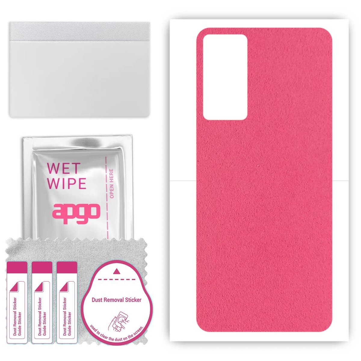 Folia naklejka skórka strukturalna na TYŁ Zamsz do Infinix Note 12i 2022 - Zamsz Różowy - apgo SKINS