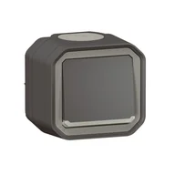 Wyłączniki światła i elektryczne - Wyłącznik uniwersalny natynkowy podświetlany kompletny nowe PLEXO IP55 - antracyt - miniaturka - grafika 1