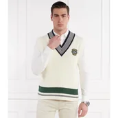 Swetry męskie - Lacoste Kamizelka | Relaxed fit - miniaturka - grafika 1