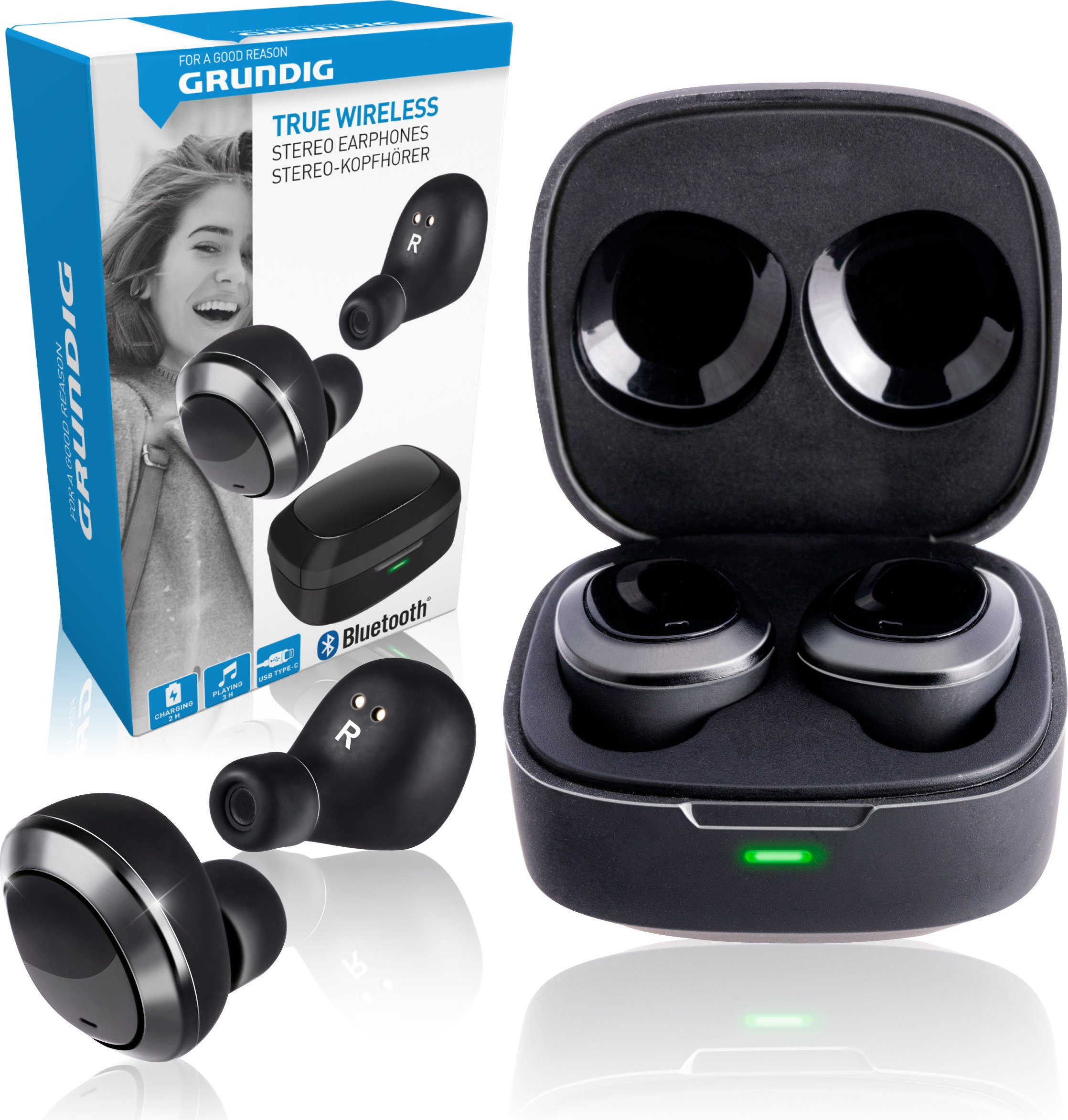 Grundig Bluetooth TWS - czarne