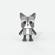 Power audio - Mobility on Board Dancing Animal Raccoon Szary 3 W - miniaturka - grafika 1