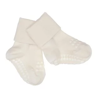 Gobabygo - Antypoślizgowe Skarpetki Do Nauki Chodzenia Bamboo Off-White 1-2 Lata - Skarpetki dla dzieci - miniaturka - grafika 1