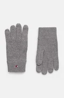 Rękawiczki - Tommy Hilfiger rękawiczki męskie kolor szary AM0AM12845 - miniaturka - grafika 1