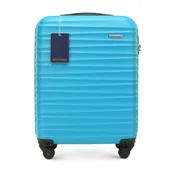 Walizki - Mała walizka z ABS - u i identyfikator z logo WITTCHEN niebieska - miniaturka - grafika 1