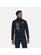 Bluzy męskie - Bluza midlayer męska Rossignol New Hero Classique Clim czarny S - miniaturka - grafika 1