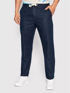 Spodnie męskie - Benetton United Colors Of Spodnie materiałowe 4YQSUF00R Granatowy Regular Fit - grafika 1