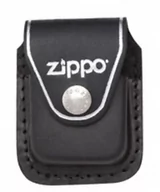 Gadżety do domu - Zippo USA Zippo Etui skórzane z klipem na zapalniczkę czarne - miniaturka - grafika 1