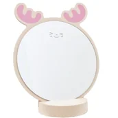 Lusterka do makijażu - Lusterko Drewniana Ozdobne Na Podstawce Jelonek - miniaturka - grafika 1