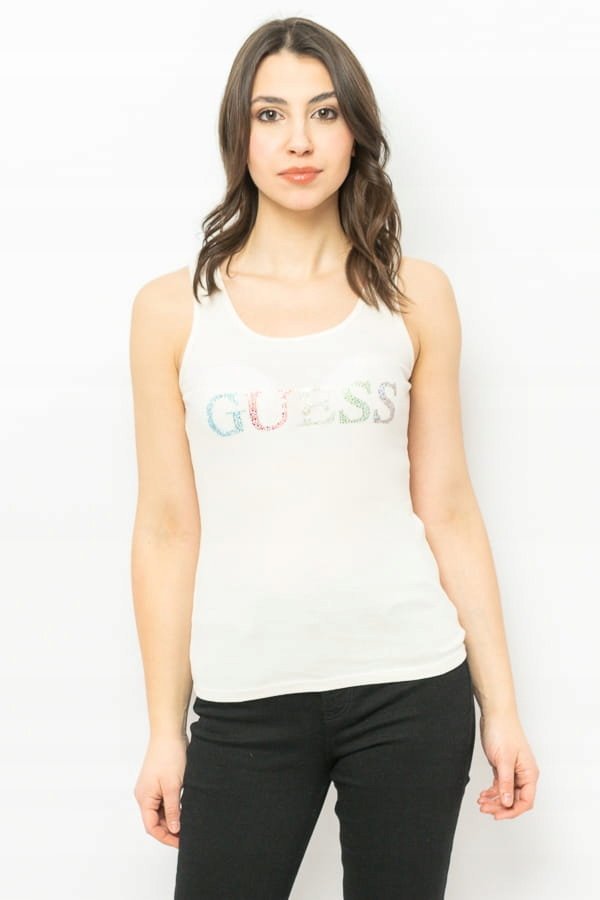 TOP DAMSKI GUESS W3GP43 K9I51 ECRU - XS