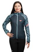 Sport OUTLET - KURTKA TRAIL GRAPHIC WIND WOMEN-MARINE BLUE-RAZZLE DAZZLE-3010 - miniaturka - grafika 1