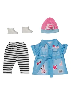 Baby Born Ubranko "BABY born Deluxe Jeans Kleid" dla lalek - 2+ - Akcesoria dla lalek - miniaturka - grafika 1