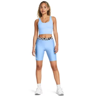 Damskie kolarki treningowe Under Armour UA Hg Authentics 8in Short - niebieskie - UNDER ARMOUR - Spodnie sportowe damskie - miniaturka - grafika 1