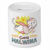 Skarbonki - Skarbonka 330 ml Dla Malwiny Córki Dziecka z Nadrukiem ze Zdjęciem - miniaturka - grafika 1