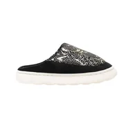 Kapcie damskie - Kapcie Domowe Komfortowe Miękkie Lekkie Cieple Eleganckie Wygodne Papcie Modne Stylowe Damskie z Nadrukiem Czarne Elis 40/41 - miniaturka - grafika 1