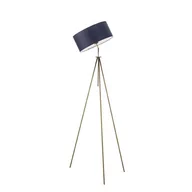 Lampy stojące - Lampa podłogowa LYSNE Malmo, 60 W, E27, granatowo-złota, 145x50 cm - miniaturka - grafika 1