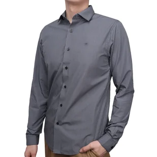 Koszula męska CALVIN KLEIN GINGHAM SHIRT 22708129 010 YA2 M - Koszule męskie - miniaturka - grafika 1