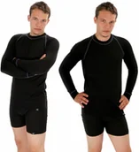 Koszulki sportowe męskie - TERMO koszulka z długim rękawem - męska .M .czarny - miniaturka - grafika 1