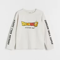 Koszulki dla chłopców - Reserved - Longsleeve oversize Dragon Ball - Jasny szary - miniaturka - grafika 1