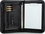 Teczki i aktówki - Belveder Czarny Organizer Skórzany na Dokumenty 01S - miniaturka - grafika 1