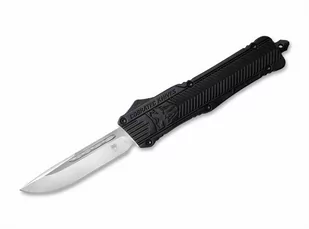 Cobratec Nóż sprężynowy CobraTec D2 Medium CTK-1 OTF Black (06CT014) T 06CT014 - Noże - miniaturka - grafika 1