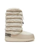Śniegowce damskie - LOVE MOSCHINO Śniegowce JA24312G0LISH120 Écru - miniaturka - grafika 1