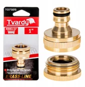 Inne akcesoria do nawadniania - Przyłącze na kran 1" z redukcją 3/4" BRASS-LINE 10/80 - miniaturka - grafika 1