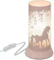 Lampy stojące - Atmosphera for kids Lampka nocna dla dzieci JEDNOROŻEC metalowa różowa 158757A - miniaturka - grafika 1