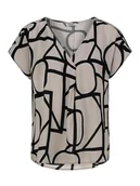 Bluzki damskie - Sublevel Bluzka w kolorze szarobrązowo-czarnym - miniaturka - grafika 1