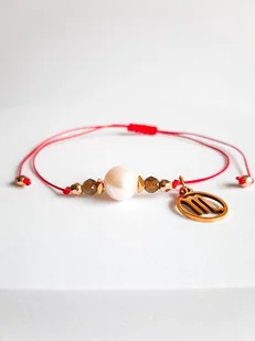Bransoletka Zodiakalna Skorpion Big Pearl z Zawieszką - Bransoletki - miniaturka - grafika 1