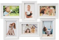 Ramki na zdjęcia - Ramka na zdjęcia BAFRA 6 zdjęć biała - miniaturka - grafika 1