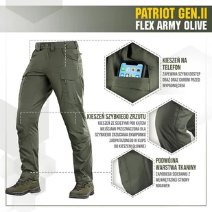 M-Tac - Spodnie Patriot Gen II Flex Black - Army Olive - 20056862 - Odzież taktyczna i umundurowanie M-Tac - Spodnie Patriot Gen II Flex Black - Army Olive - 20056862 - Odzież taktyczna i umundurowanie - miniaturka - grafika 8