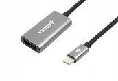 Kamery cyfrowe - akcesoria - Kabel Accura USB-C do HDMI 4K 60Hz 0.23m szary M/F - miniaturka - grafika 1
