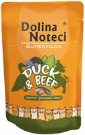 Mokra karma dla kotów - Dolina Noteci Superfood, 10 x 85 g - Kaczka i wołowina - miniaturka - grafika 1