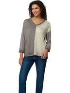 Bluzki damskie - Heine Bluzka w kolorze szaro-beżowym - miniaturka - grafika 1