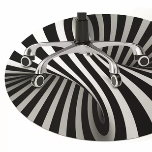 Podkładka pod krzesło Abstrakcja złudzenie fi100 cm - Podnóżki, podpórki, podkładki - miniaturka - grafika 1
