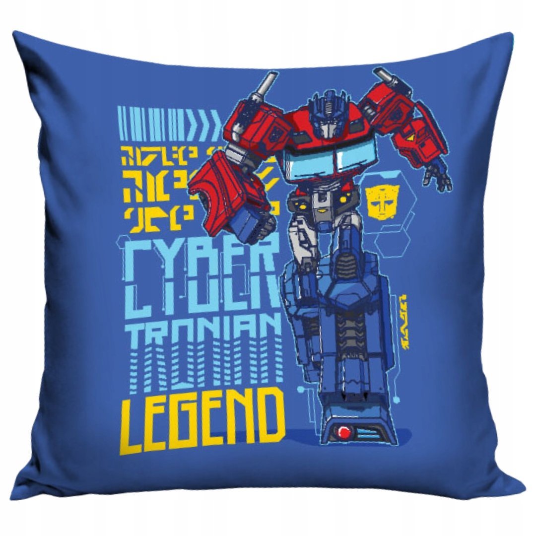 Poduszka Dekoracyjna Transformers Licencyjna Niebieska dla Fana Robotów