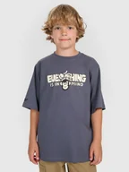 Koszulki dla chłopców - 4F T-shirt oversize z nadrukiem chłopięcy - szary 146 (10-11 lat) - miniaturka - grafika 1