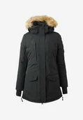 Kurtki jeździeckie - Horze Kurtka parka zimowa BROOKE damska - czarny - miniaturka - grafika 1