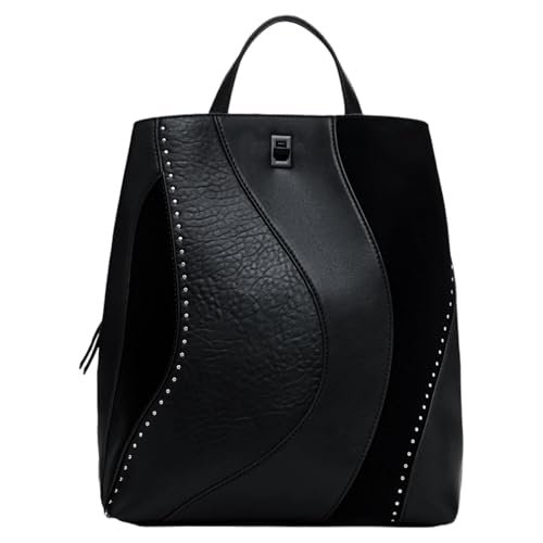 Desigual Women's Accessories PU plecak średni, czarny, jeden rozmiar