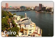Magnesy - EGIPT - Miasto - Kair - Rzeka - Magnes na lodówkę - miniaturka - grafika 1