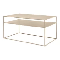 Ławy i stoliki kawowe - Beżowy metalowy stolik 50x90 cm Fera – Blomus - miniaturka - grafika 1
