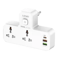 Listwy zasilające - Listwa zasilająca LDNIO SC2311 z 2 gniazdami AC, 2USB, USB-C, 2500W z lampką nocną (biała) - miniaturka - grafika 1