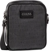 Nerki - Guess, Dan, Document Holder, Textile Crossbody Bag, Black, HMDLJCP0317, For Men For Men - miniaturka - grafika 1