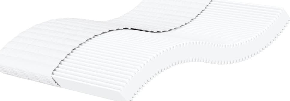 vidaXL vidaXL Materac piankowy, biały, 200x220 cm, twardość H2/H3